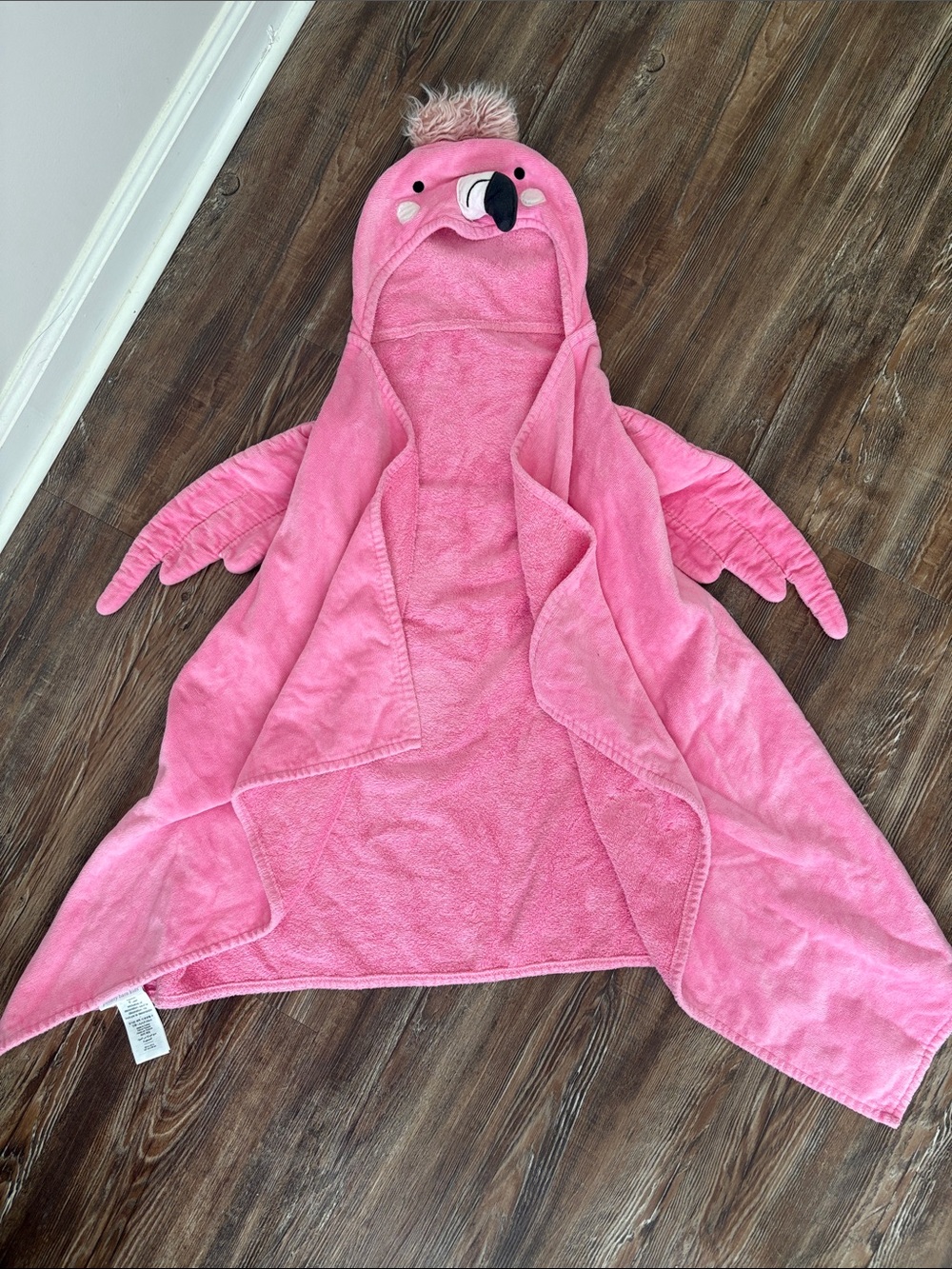 Pottery Barn Kids Pink Flamingo Hooded Swim Towel